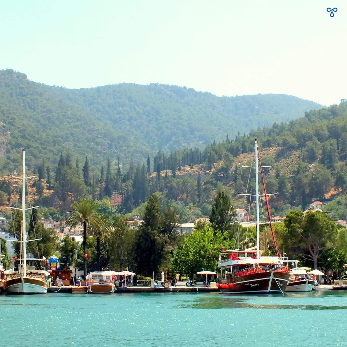Nearly Back... Çalış Water Taxi Pulling Into Fethiye Harbour