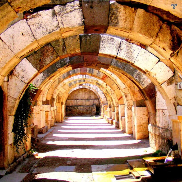 A series of stone arches at Izmir Agora