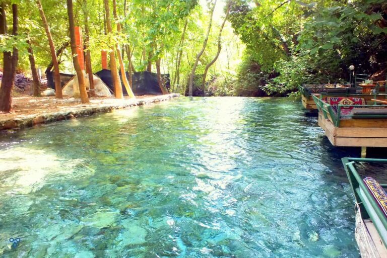 Flowing clear water of the river, Yuvarlakçay