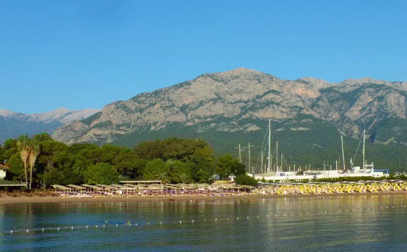 Kemer Harbour Kemer Beach On Our Turkish Gulet Cruise