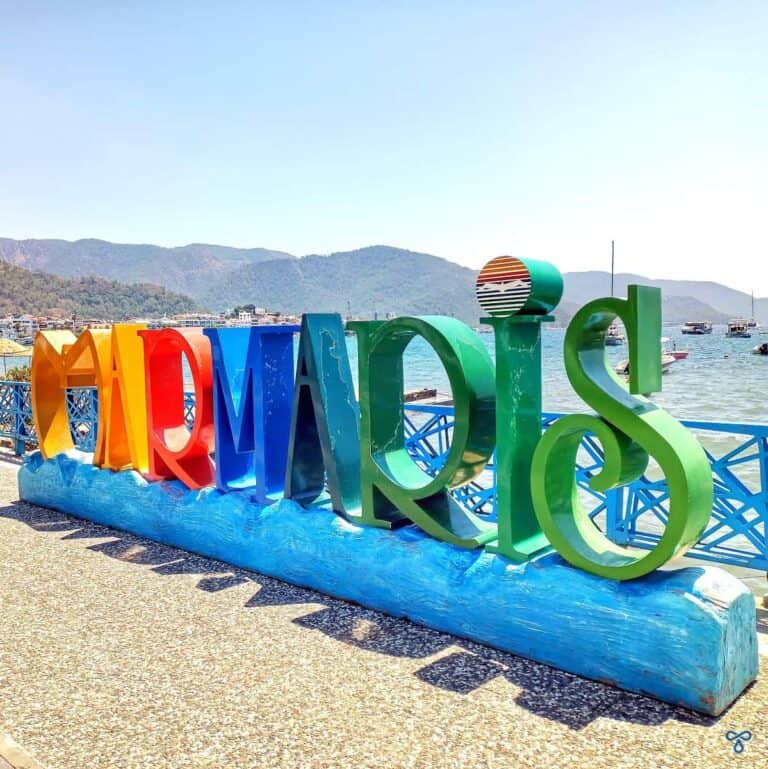 Colourful letters spell out Marmaris